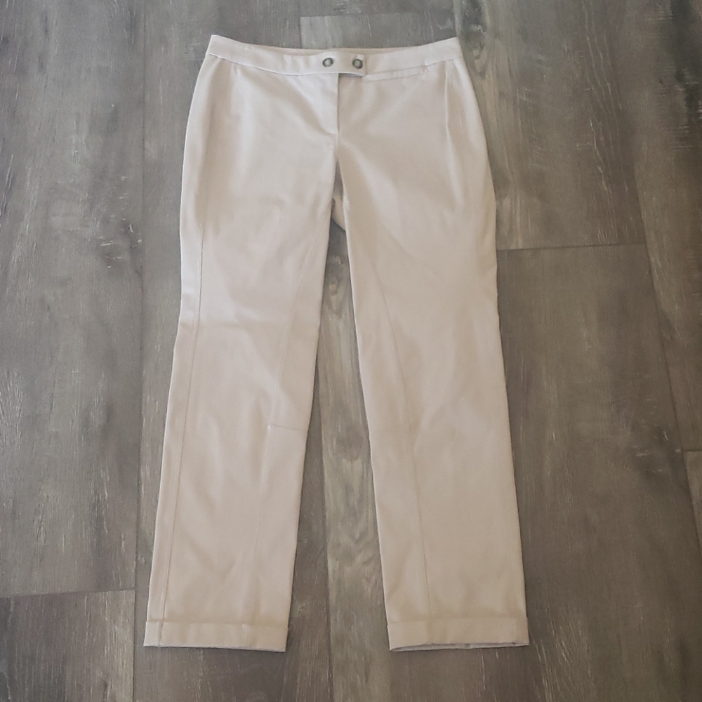 Alexander Mcqueen tan pants equestrian design  40